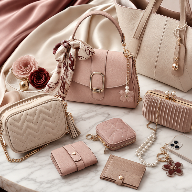 Swanollia bags collection with mini bags, shoulder bags, crossbody bags, wallets, card holders and elegant women’s accessories