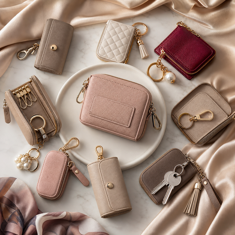 Swanollia key bags collection with compact key bags, key pouches, key holders, keychain bags and everyday organizers