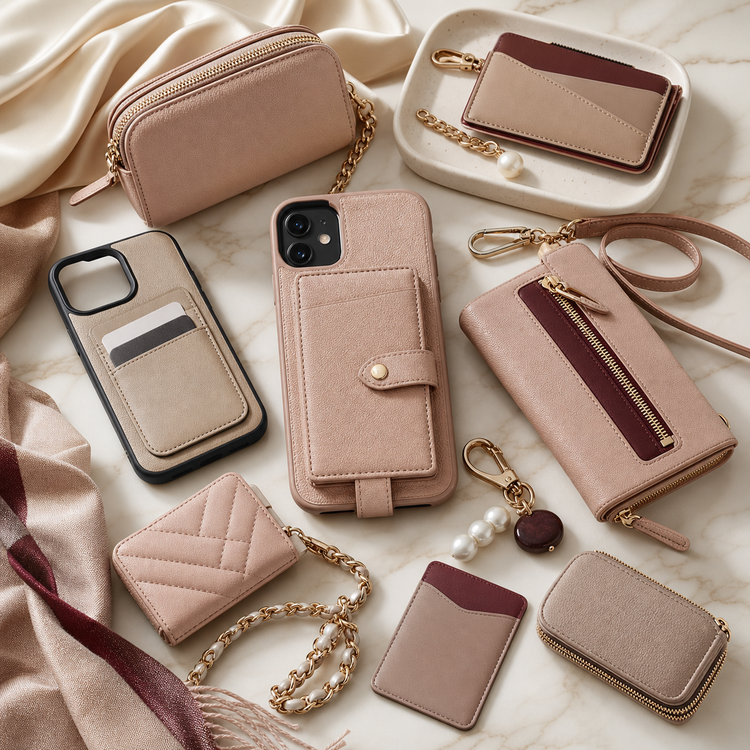 Swanollia phone wallets collection with card holder phone cases, phone pouches, strap wallets, crossbody phone wallets and compact carry accessories