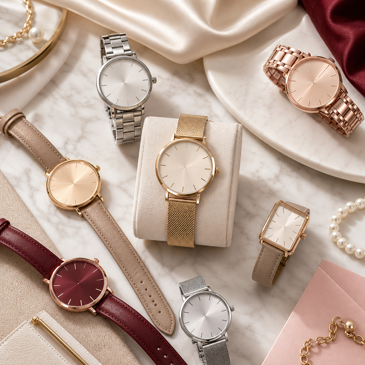 Swanollia Watches collection with minimalist watches, dress watches, bracelet watches, leather-strap watches, metal-band watches and everyday timepieces