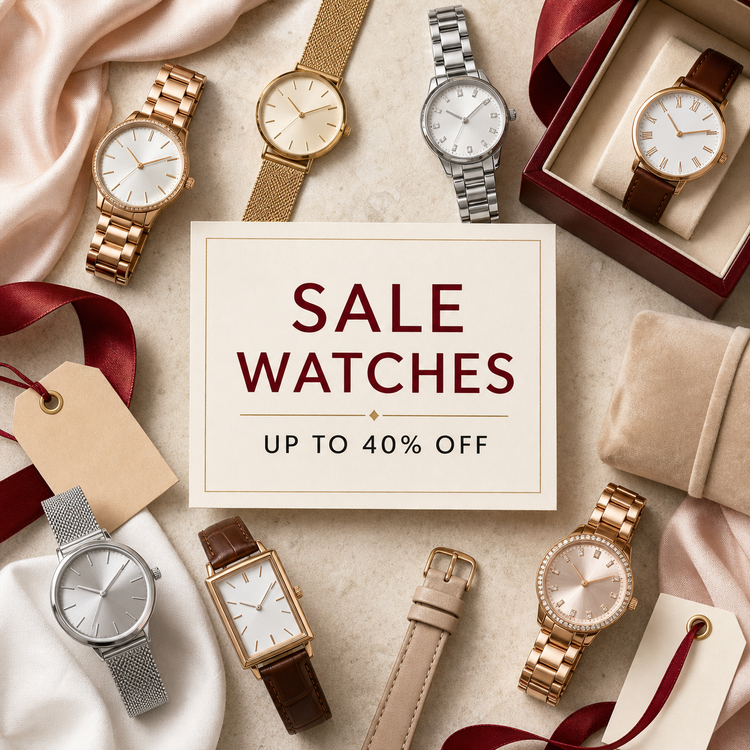 Swanollia Sale Watches collection with up to 40 percent off everyday watches, bracelet watches, metallic watches, slim straps and crystal-accent timepieces